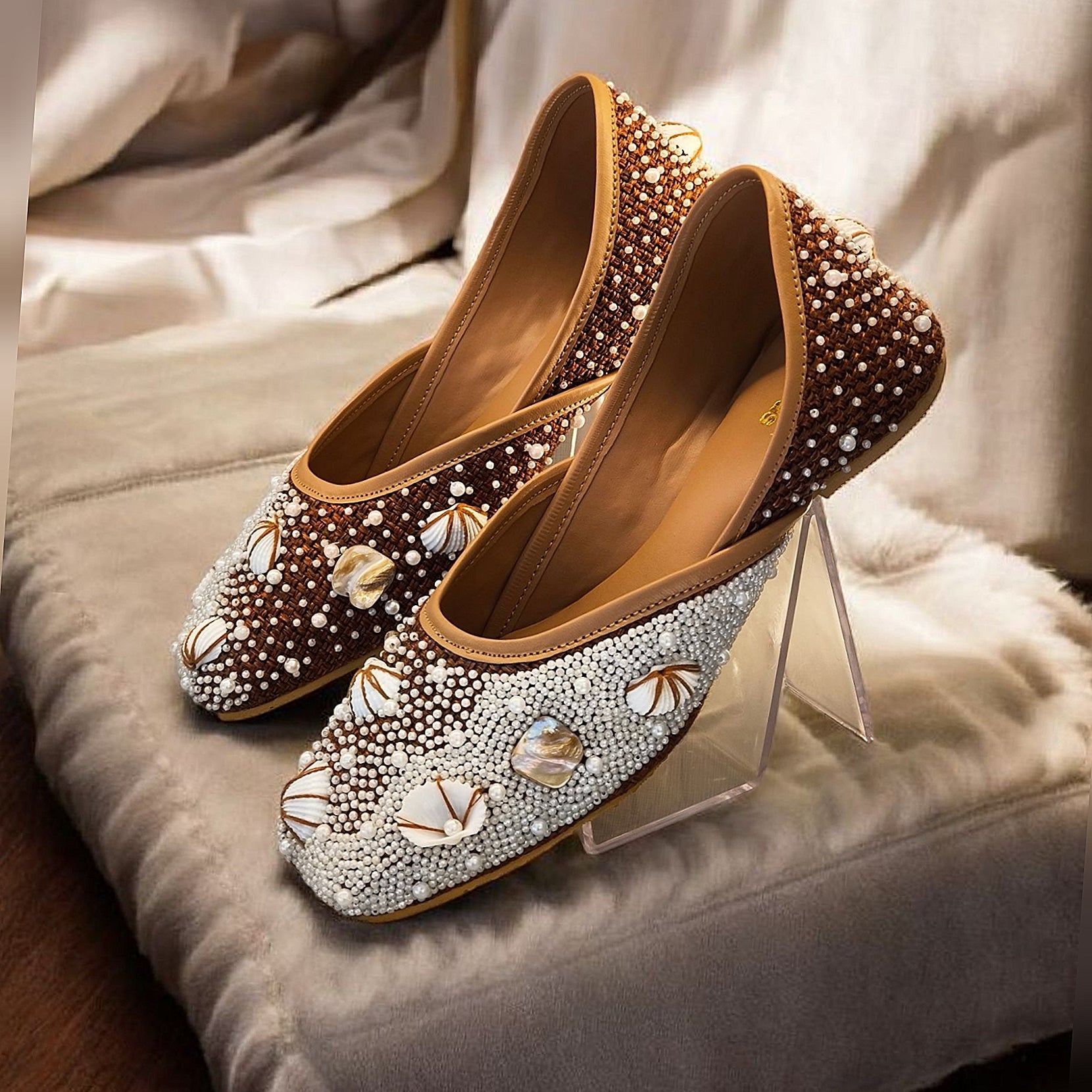 Shells Jutti - Brown
