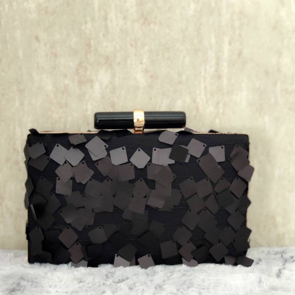 Black Evening Clutch Handbag , Party Purse Indian Zardozi Clutch Sling, Wedding Bridal Bag, Embellished Embroidered Evening Clutch, Gift