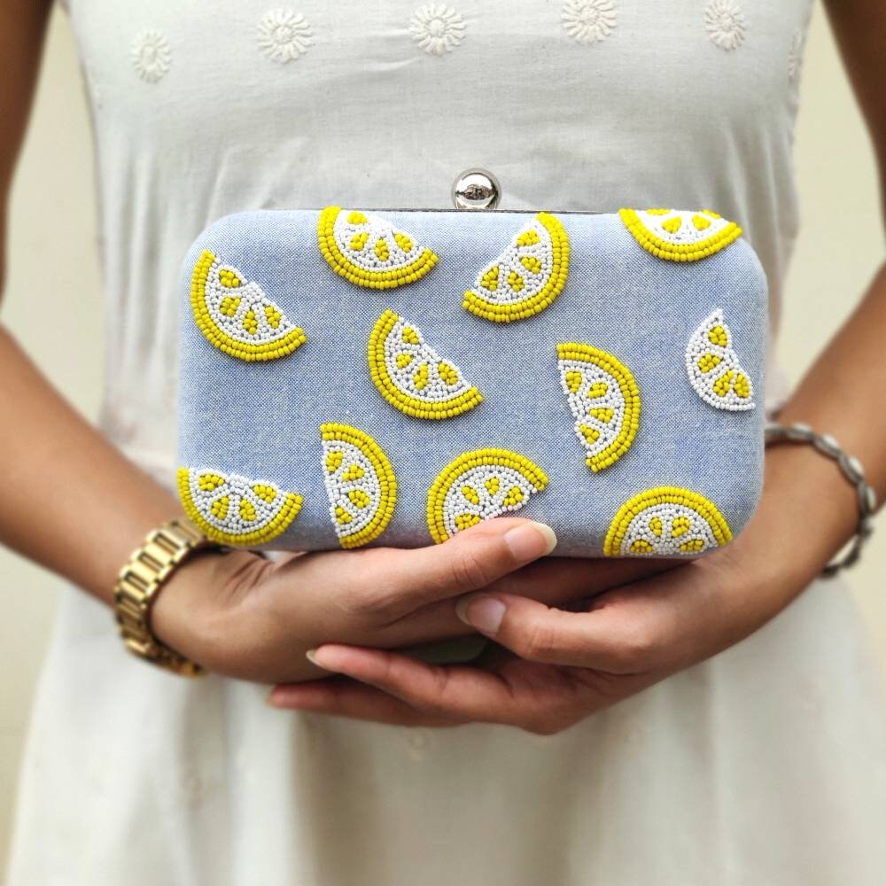 Silver Beaded Clutch, Party Purse Indian Zardozi Clutch Sling, Wedding Bridal Bag, Embellished Embroidered Evening Clutch, Gift