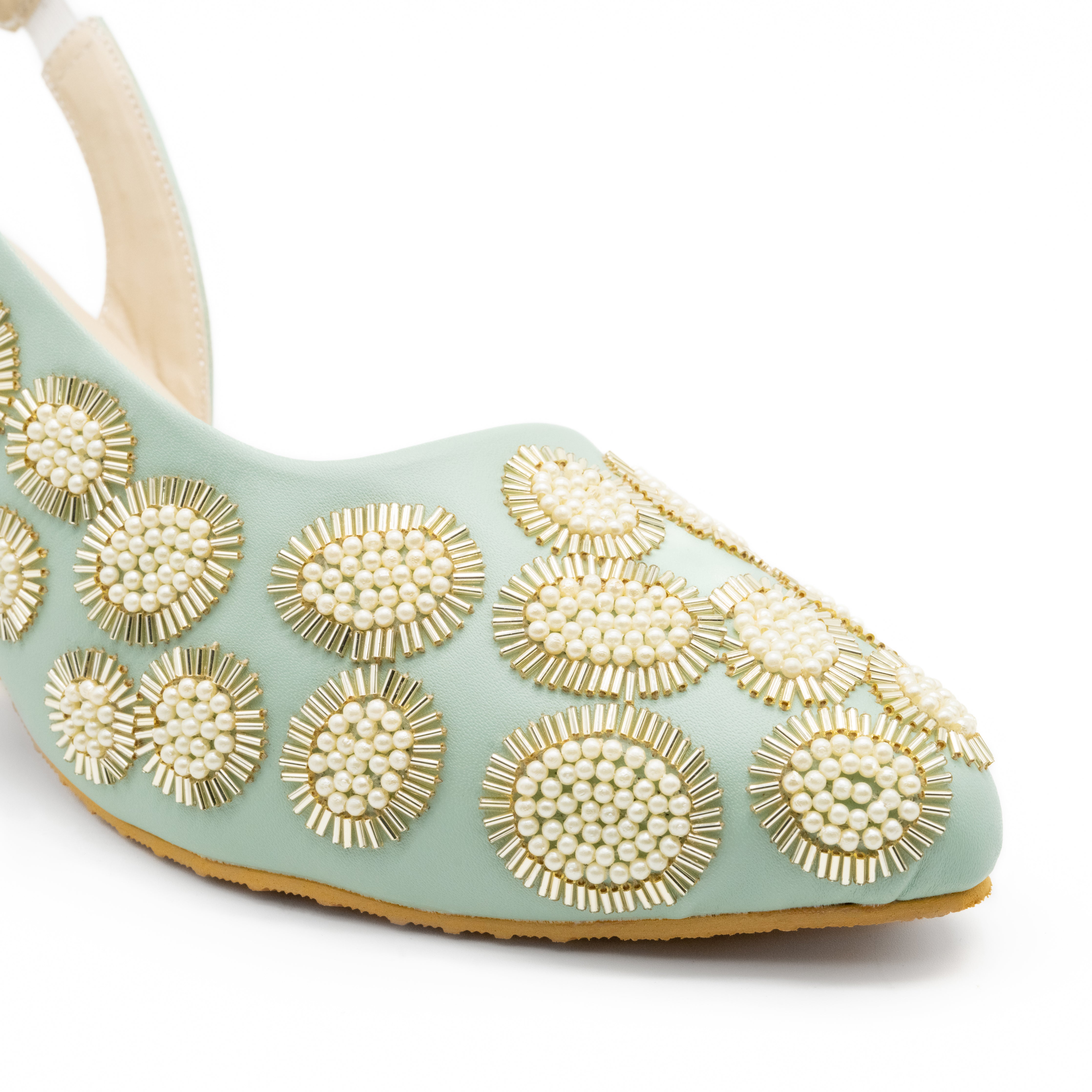 Coral - Mint green